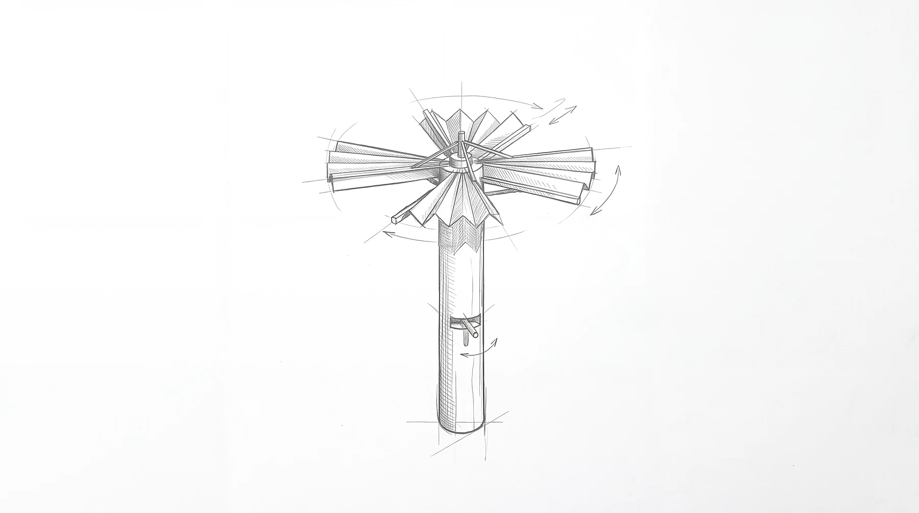 The Fan – מבנה הצללה קינטי · אב־טיפוס 1:1